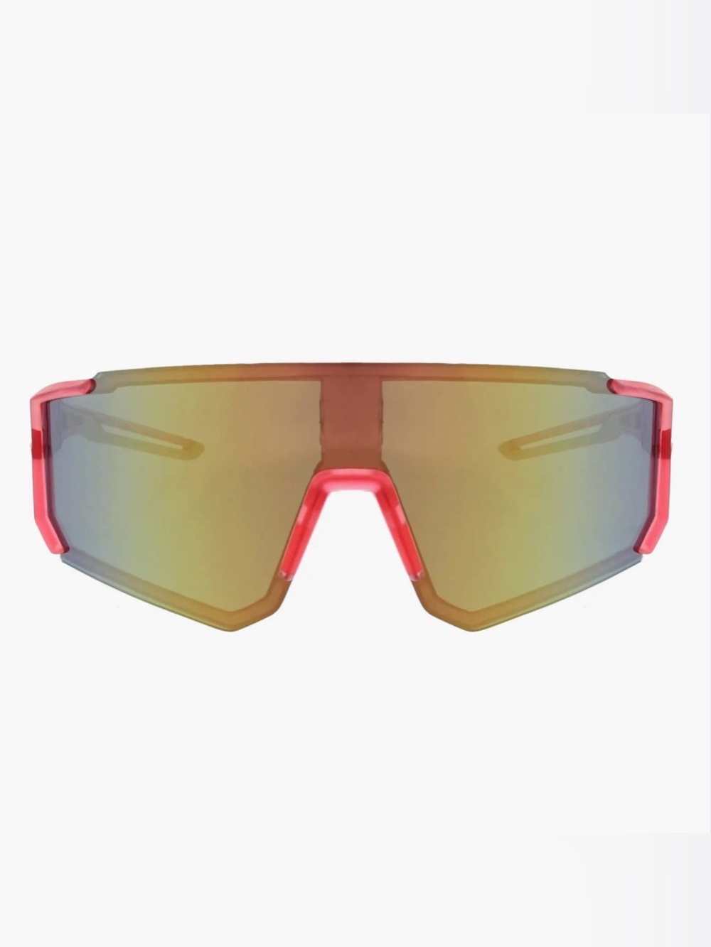 Hurley Performance Polarized Shield Mirrored Sunglasses HSL1040OP, 135mm temples